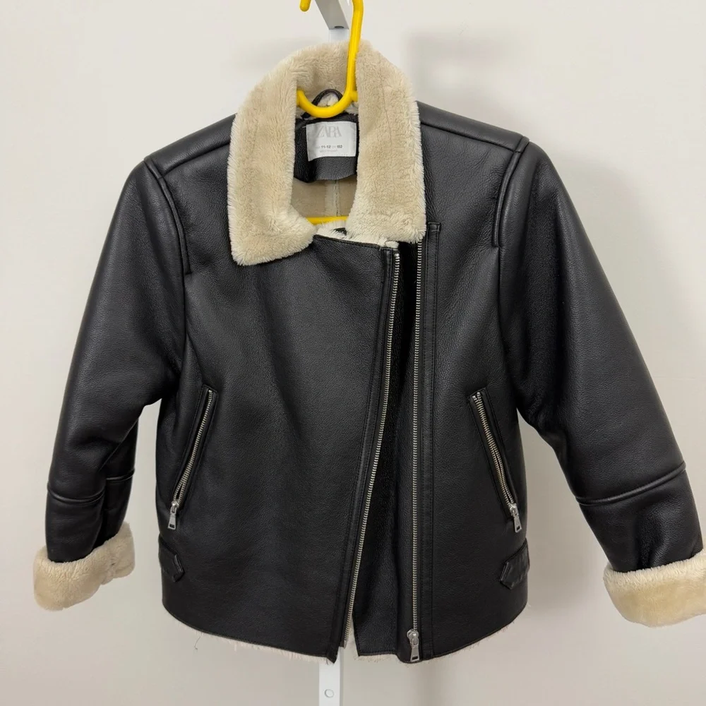 ZARA Faux LEATHER JACKET KIDS SIZE‎ 11–12